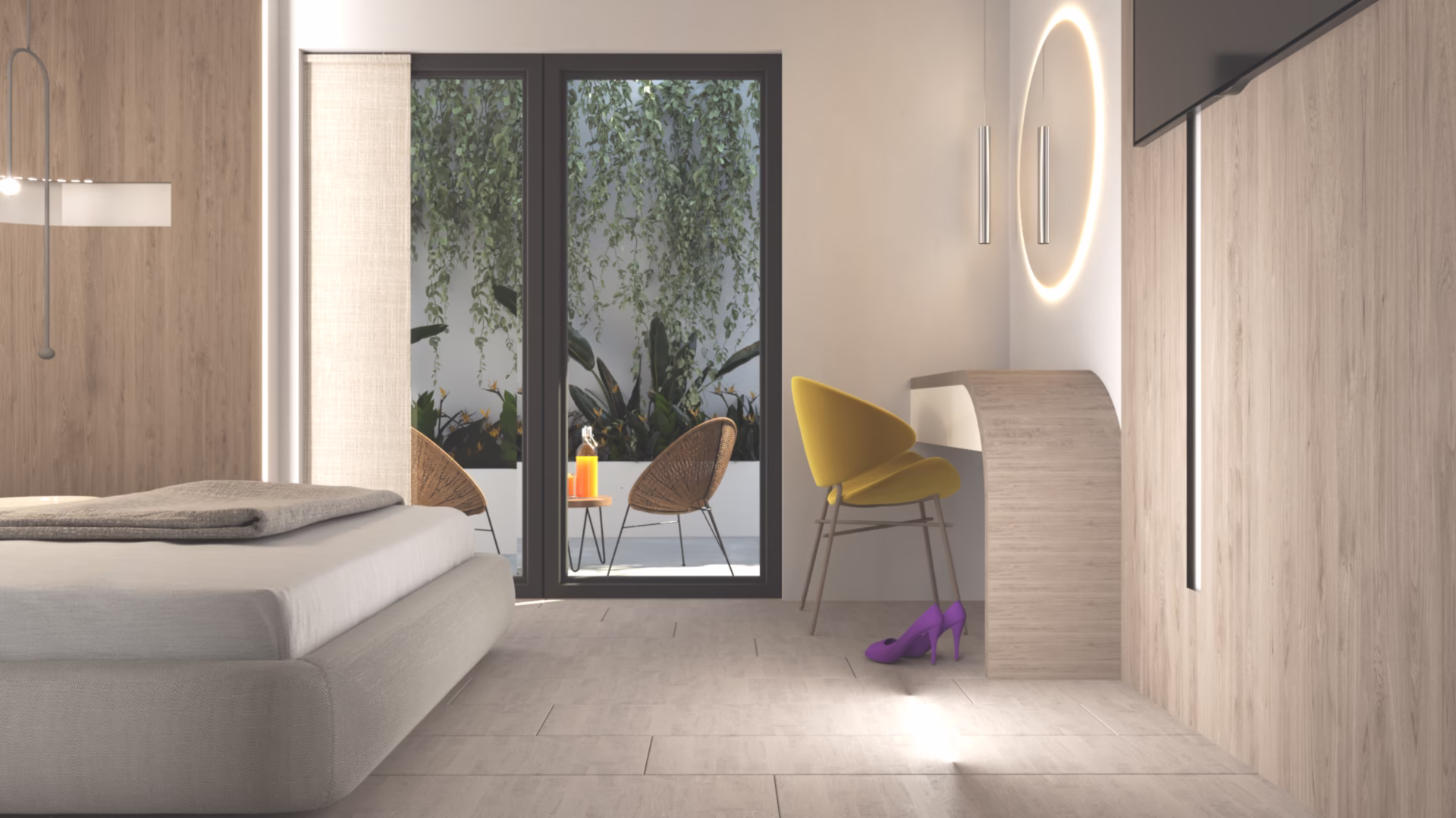 Photo of the Standard Double Room at Morefas City Hotel.